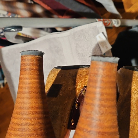 Michael Michael Kors wood leather heels size 8 sandals - Picture 7 of 8